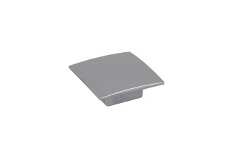 Bouton de meuble QUADRI Gris métallisé Entraxe 16mm - Zamak