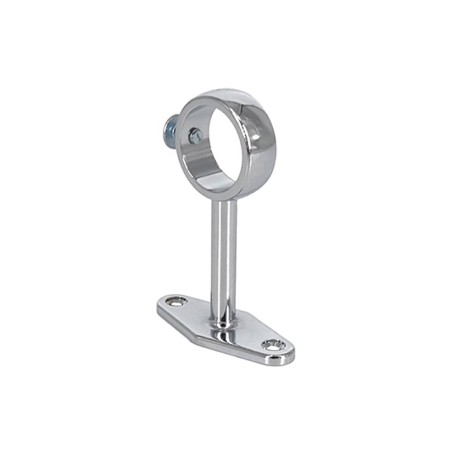 Support de penderie central cylindrique Diam.20mm Chrome