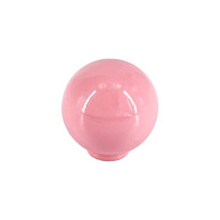 Bouton de meuble ROZA Rose brillant diam.29mm - ABS