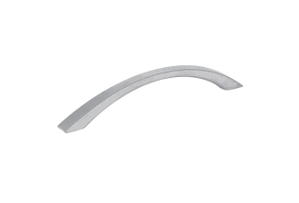 Poignée de meuble CORBAN Chrome mat Entraxe 128 Aluminium