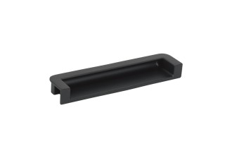 Poignée de meuble FARBA Anthracite À encastrer Entraxe 128mm - Zamak