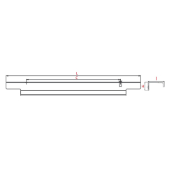 Poignée de meuble LOUA filaire - Aluminium Brossé