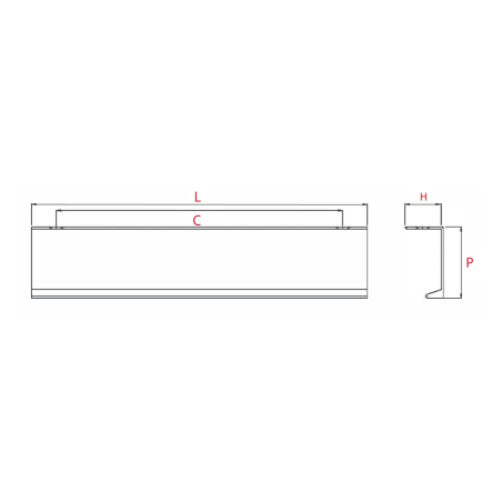 Poignée de meuble OSYN Noir mat - Aluminium