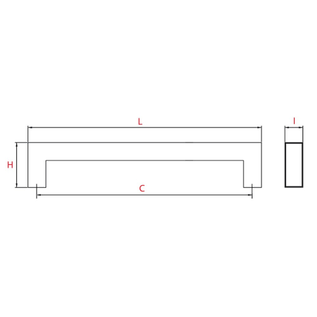 Poignée de meuble PARISS - Aluminium