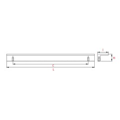 Poignée de meuble SVARTY Noir mat - Aluminium