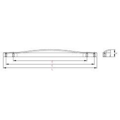Poignée de meuble WELLIG Chrome - Multi-entraxe 160-192mm - Zamak